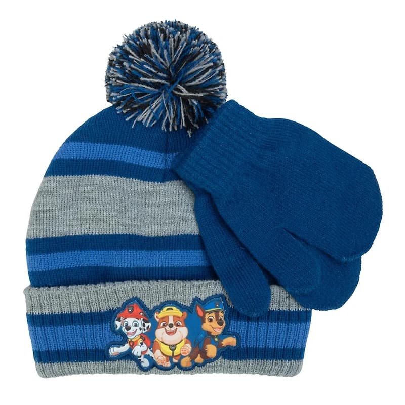 Kids' Paw Patrol Beanie and Mitt Set