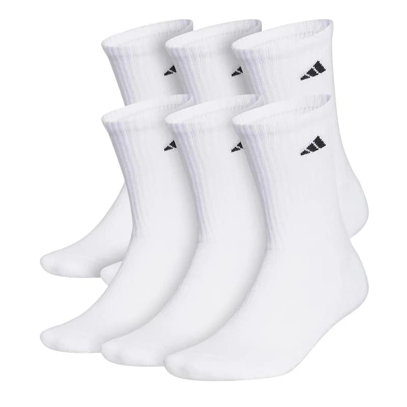 Women's Cushioned Crew Socks - 6 Pack
