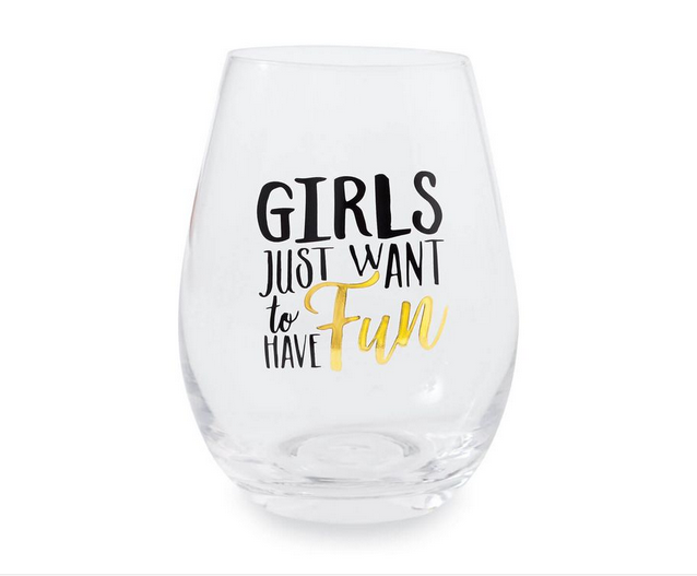Girls Just Want to Have Fun Stemless Glasses (2)