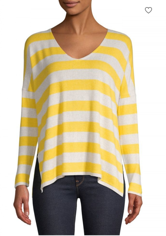 Only Striped Long-Sleeve Pullover Top - Village Green Shopping Centre