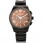 Men's Chronograph Watch in Grey & Brown Tone Stainless Steel
