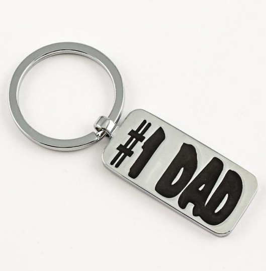#1 Dad Keychain