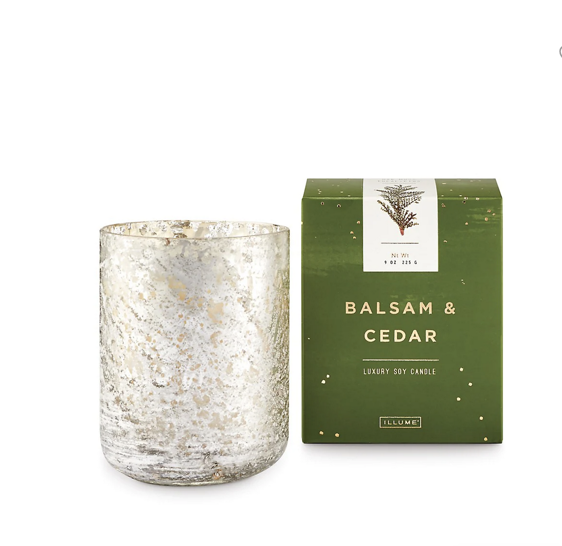 Illume Noble Holiday Balsam and Cedar Boxed Sanded Tumbler Candle