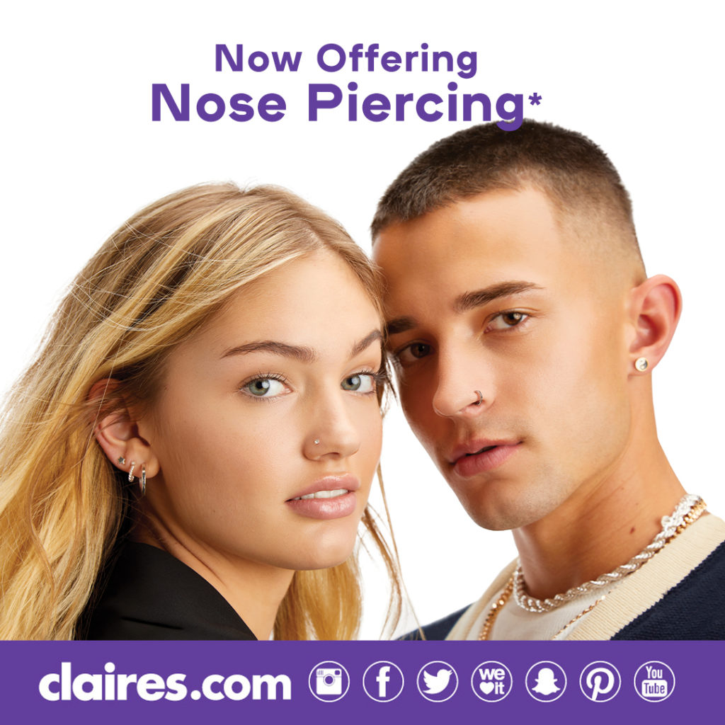 Nose Piercing at Claires