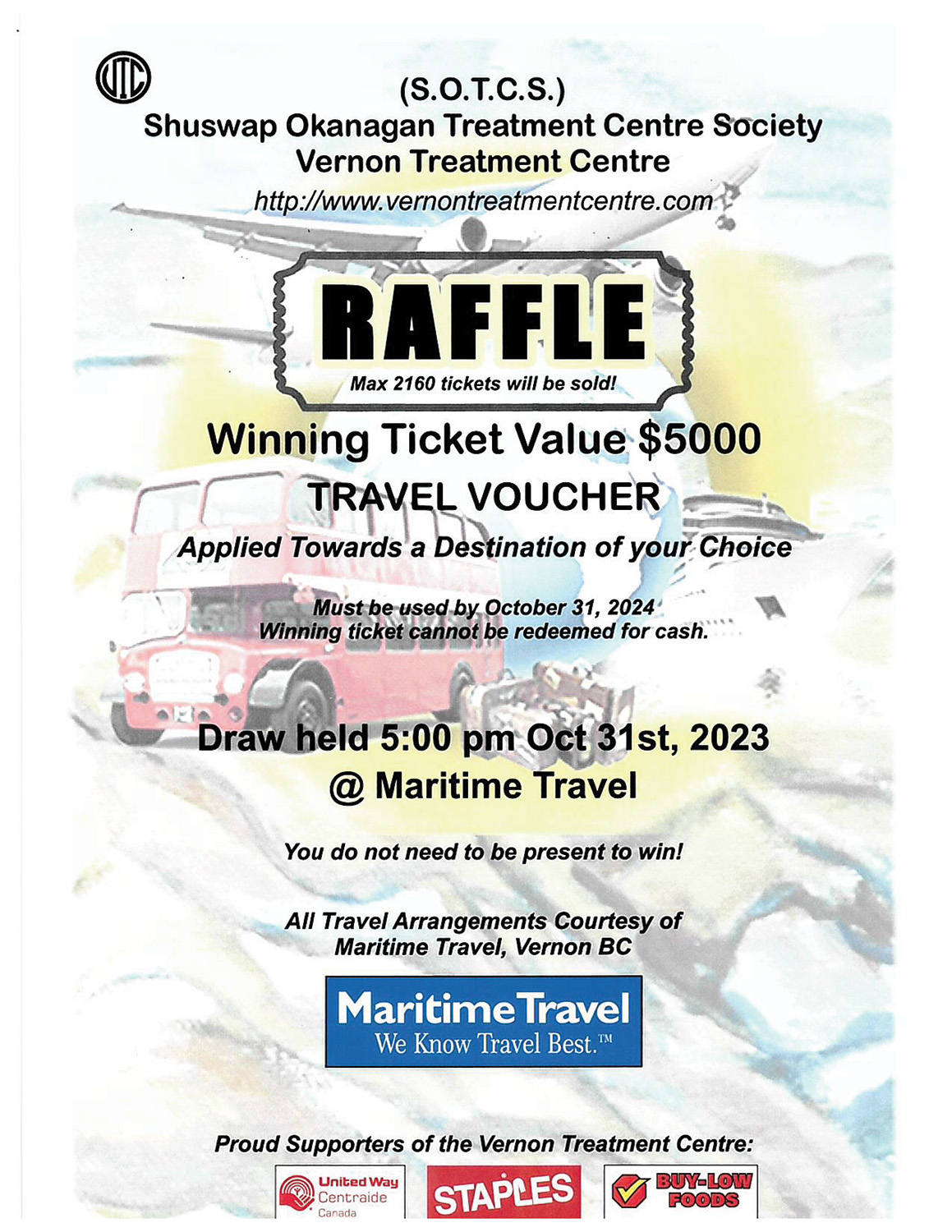 Vernon Treatment Centre Raffle