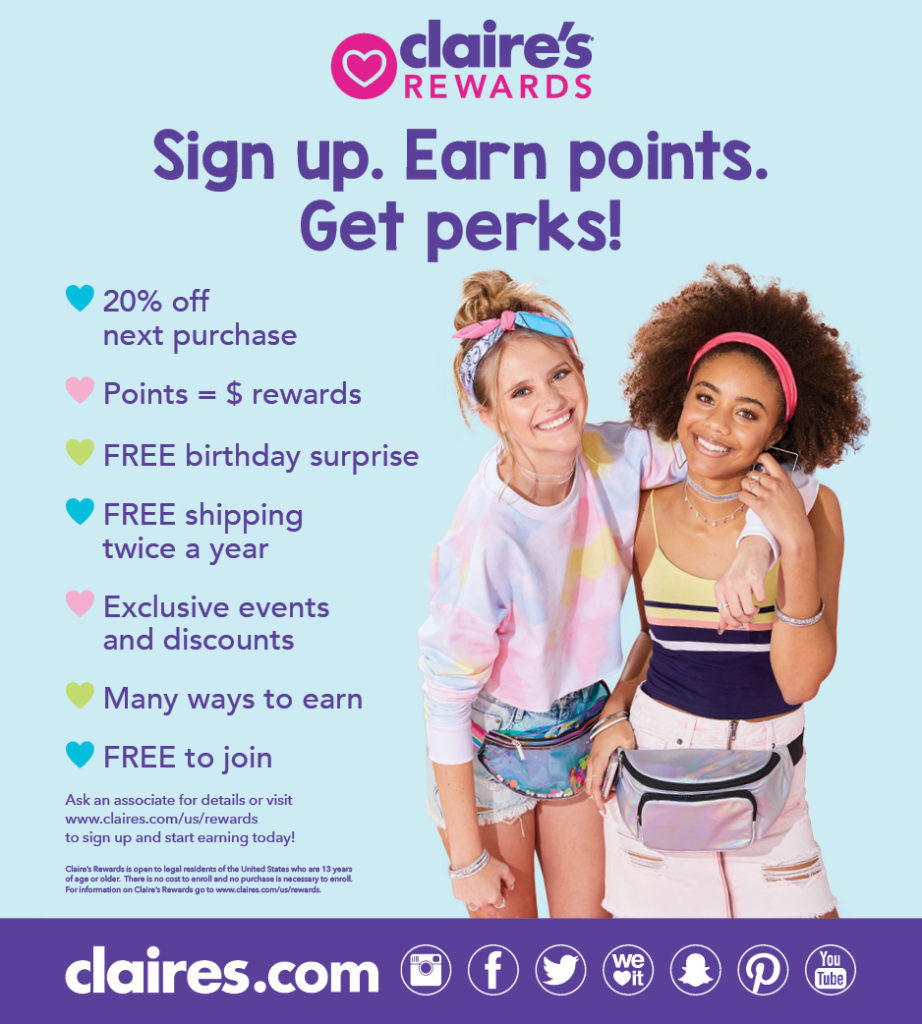 Loyalty & Points at Claires
